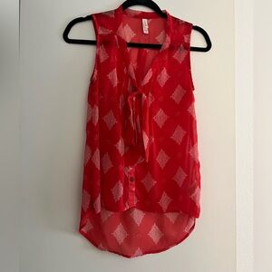 Size xs red blouse
